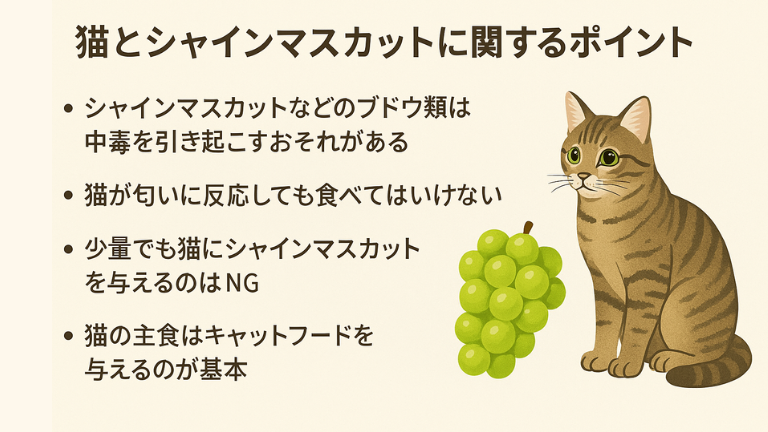 猫 シャインマスカット