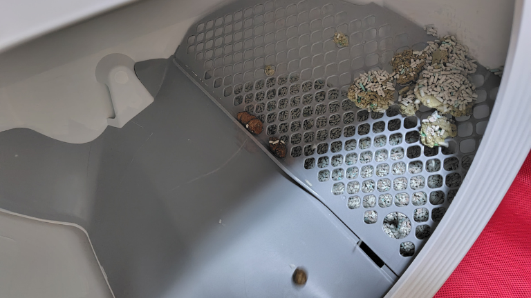 猫の自動トイレと糞尿